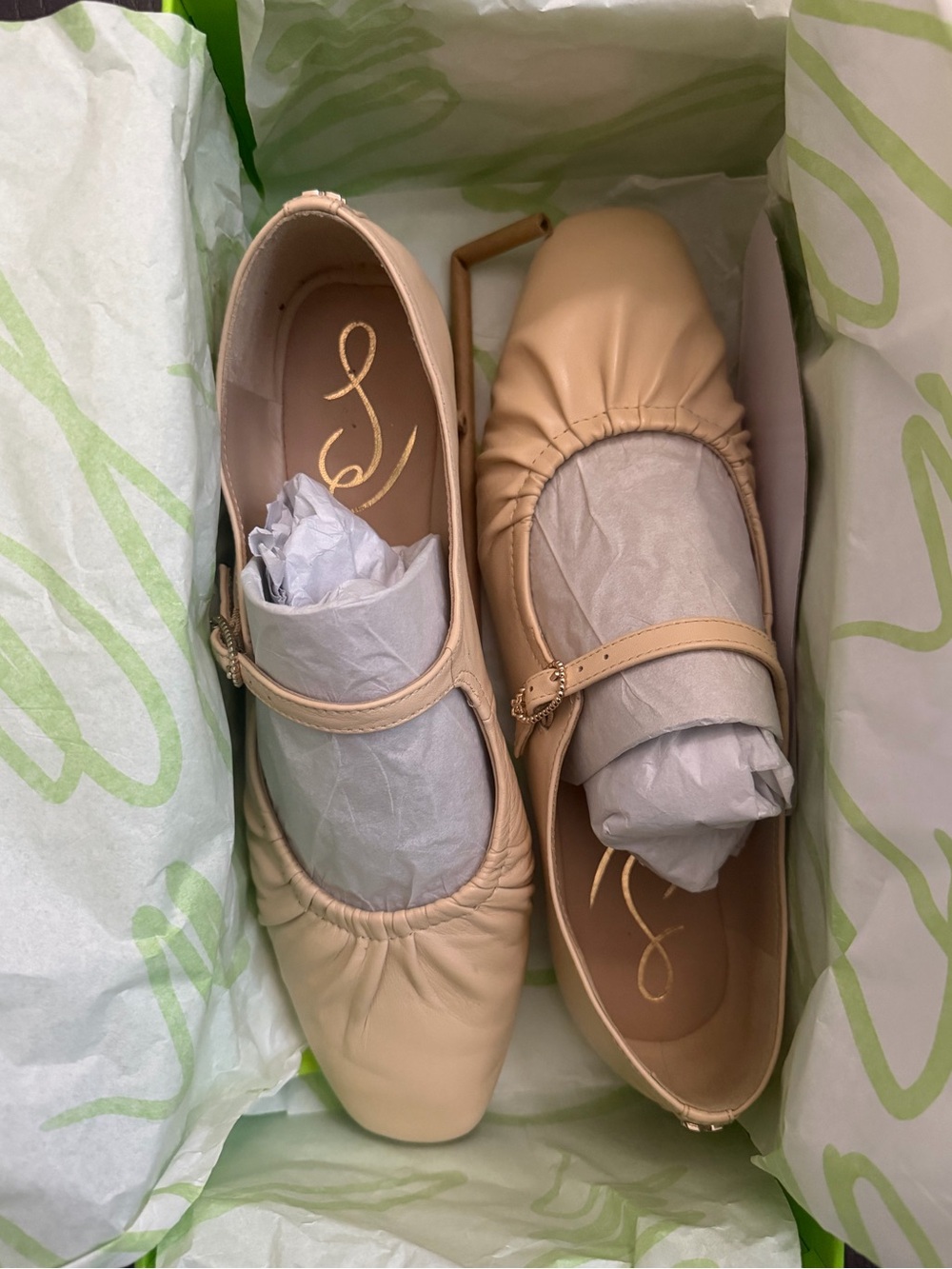 Sam Edelman Womens Micah Mary Jane Flat | linen leather - Picture 5 of 5